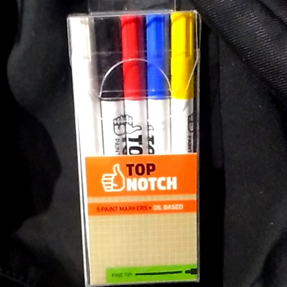 Top Notch 5-ct Oil Based Markers